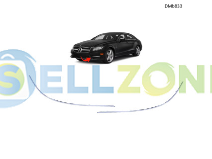 Χρωμιωμένο πλαίσιο μπροστινού προφυλακτήρα / αλογόνου Mercedes CLS W218 2010–2014 – DMb833